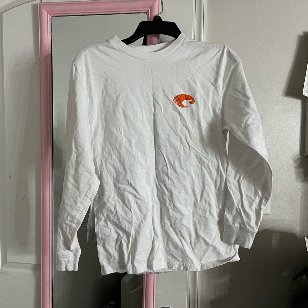 Long sleeve white Costa shirt